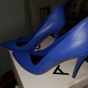Royal blue pumps
